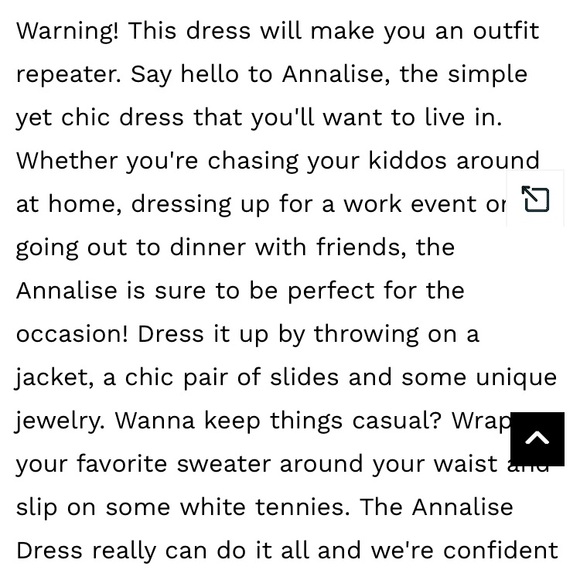 NEW Annalise Dress in Cloud SZ L - Picture 4 of 7